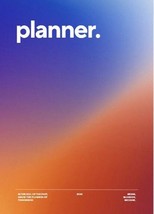 Orange and Blue Minimalist Gradient 2024 Personal Planner PaperBack - £9.43 GBP