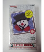 WonderArt Latch Hook Kit #4699 Frosty NEW 12&quot; x 12&quot; Quick &amp; Easy - £13.37 GBP