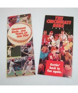 Vintage 1978 &amp; 1984 Cincinnati Reds Schedule &amp; Ticket Information Brochures - £11.94 GBP