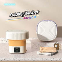 Mini Folding Washing Machine Portable Sock Underwear Camping Cleaning Ma... - £86.22 GBP+