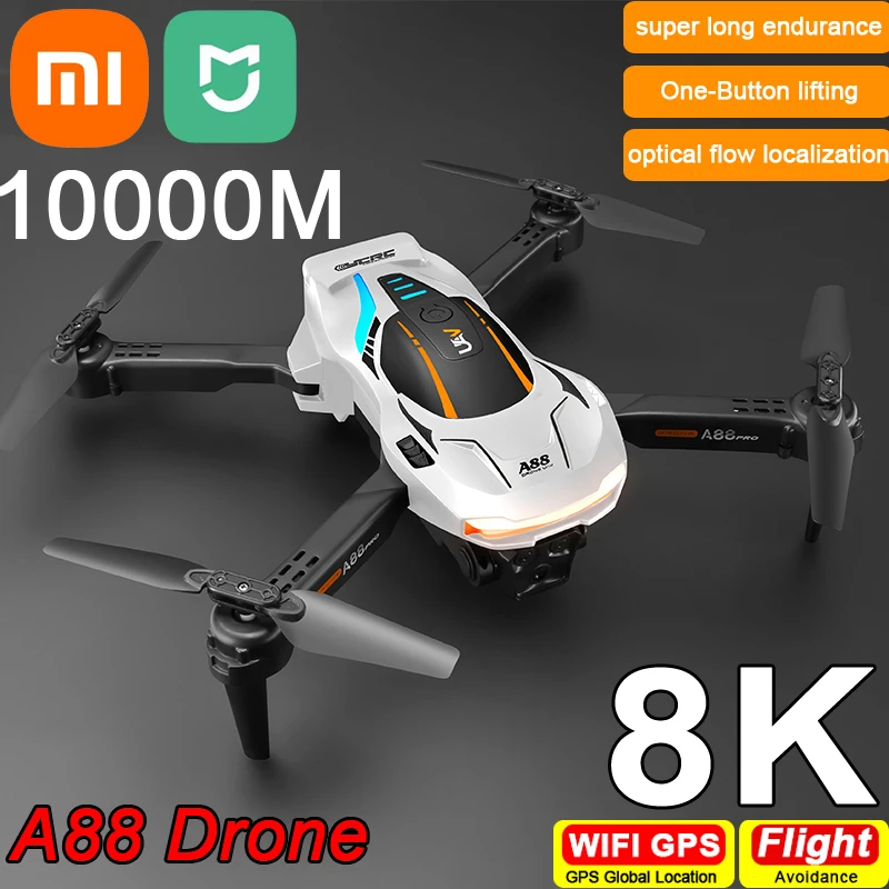 New A88 Pro Drone 8K HD Camera GPS Professional Four way Intelligent Obs... - $81.99