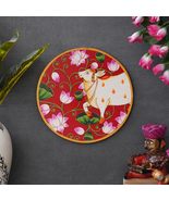 India at your Doorstep Handmade Pichwai Wooden Wall Painting For Living ... - £51.55 GBP