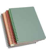 Yansanido Spiral Notebook, 4 Pcs 8.3 Inch X 5.9 Inch A5 Thick Plastic Ha... - £15.58 GBP