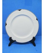 Dudson Fine China 8&quot; Plate White With Black Trim Made In Stoke-On-Trent ... - £13.62 GBP