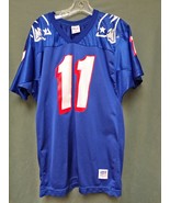 Drew Bledsoe NFL Football Jersey No. 11 New England Patriots Mens Size M... - £37.36 GBP