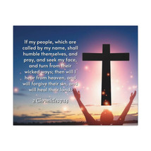   Hear From Heaven 2 Chronicles 7:14 Bible Verse Canvas Christia - £59.51 GBP+