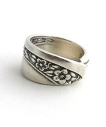 Spoon Ring Starlight Rose 1953 Band Vtg Silverware Jewelry Many Sizes Fl... - $18.00