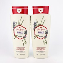 Old Spice Relax With Lavender Body Wash 16 Fl Oz Each Lot Of 2 - £27.02 GBP