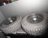 (TWO) 4.10/3.50-6 410/350-6 4.10-6 3.50-6 4 PR Rated Tread Tires Wheels ... - $175.00