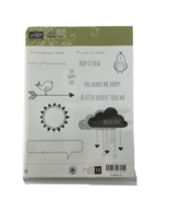 Stampin Up Rubber Stamps Hello Love Set of 12 Bird Sentiments Sun Clouds... - £21.23 GBP