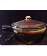 Vtg. 2 Qt Round Covered Casserole Gourmet Brown by PFALTZGRAFF - $40.74 CAD