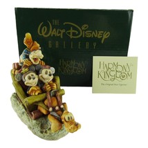 Disney Harmony Kingdom Mickey and Friends Sleigh Ride Figure Trinket Box... - $96.74