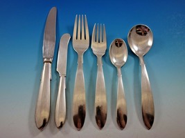 Stromlinie by A. Dragsted Danish Sterling Silver Flatware Set for 12 Rare 72 pcs - £5,340.75 GBP