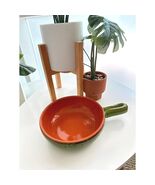De Silva Italy Terracotta Baker – Green Glazed Handled Pan – Rustic Cook... - $27.72