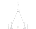 Quoizel Avalina 5-Light White French Country/Cottage Damp Rated Chandelier - £69.65 GBP