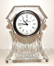 EXQUISITE SIGNED WATERFORD CRYSTAL LISMORE LARGE 6 5/8&quot; CLOCK - $126.31
