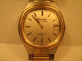 Vintage *Working* Analog Men&#39;s Wristwatch Bulova Accutron Quartz [h1-1] - £103.46 GBP