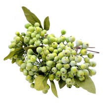 Pack Of 6 Green Artificial Berry Stems Christmas Picks Wreath Ornament(G... - £22.74 GBP