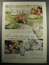 1957 Owens-Illinois Libbey Glasses Ad - Nice things are part of growing up - £14.72 GBP