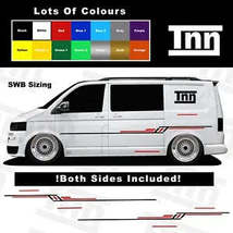 Stickers For Vw Transporter T5 Swb T4 T6 Side Stripe Camper Vans Graphics Decals - £55.05 GBP+