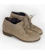Eddie Bauer Chukka Ankle Boots Vega Sand Beige Womens Size 8 Suede Leather - $819.65 MXN