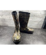 Bogs  Rain Boots Kids 2M Mossy Oak Shoes Brown Green Camo Waterproof Com... - $47.24 CAD
