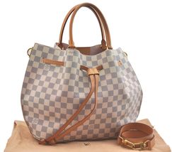Auth Louis Vuitton Damier Azur Girolata 2Way Shoulder Tote Bag - £1,818.32 GBP