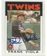 Frank Viola signed autographed card 1986 Topps CY Young WS MVP - £11.29 GBP