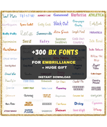 Machine Embroidery Fonts For Embrilliance - BX Format - Instant Download. - $18.00
