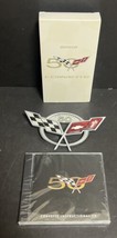 Corvette 50th Anniversary CD VHS Tape Plastic Emblem Chevy Sports Car Automobile - £44.10 GBP