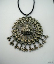 Vintage sterling silver Pendant Necklace traditional jewelry Hindu God G... - £215.22 GBP