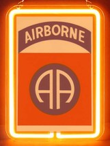 US Army Military Army Airborne Hub Bar Display Advertising Neon Sign - £63.94 GBP