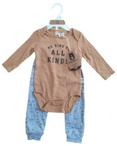 RabbitBear Outfit Bodysuit Organic Cotton Baby Boy Infant 6-9m Set Long Sleeve  - £24.12 GBP