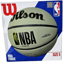 Wilson NBA Forge Size 5 Grey Basketball Pro Level Feel And Durability - $33.99