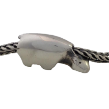 Authentic Trollbeads Polar Bear Charm, Sterling Silver, 11503, New - £23.53 GBP