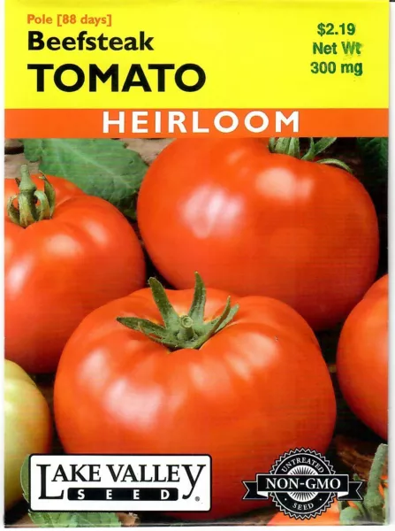 Tomato Beefsteak Heirloom Vegetable Seeds - Lake Valley 12/24 Fresh Garden - $7.90