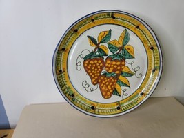 Talavera Plate Strawberries 9 Inch  Folkart Made To Be Hung - £14.75 GBP