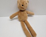 Okie Dokie Tan Brown Teddy Bear Plush Long Skinny Crinkle Legs Baby Toy - £43.44 GBP