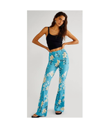 New Free People The Janis Floral Bell Bottom NOVELLA ROYALE $145 X-SMALL... - $98.47 CAD