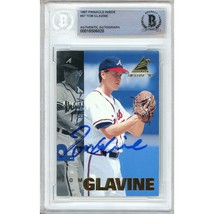 Tom Glavine Atlanta Braves Auto 1997 Pinnacle Inside 57 BAS Slab HOF Signed Card - £55.07 GBP