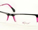 Neuf KaOS 106 1 Noir/Rose Lunettes Plastique Cadre 52-18-136mm Italie - $76.22
