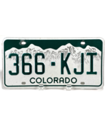 Colorado License Plate 366-KJI – White Mountain Design - $10.00