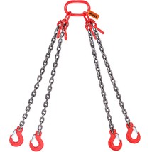 VEVOR Chain Sling, 11000 lbs Weight Capacity, 5/16&#39;&#39; x 5&#39; G80 Lifting Ch... - £80.77 GBP