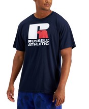 MSRP $20 Russell Athletic Men&#39;s Lawrence Logo Graphic T-Shirt Blue Size Small - £5.09 GBP