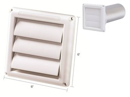 Deflect-o ® Supurr-Vent ® HS4W/18 Replacement Louvered Vent Hood Jordan, White - £7.11 GBP