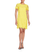 New Calvin Klein Women&#39;s Crochet Lace Sheath Dress Canary Variety Sizes  - £67.42 GBP