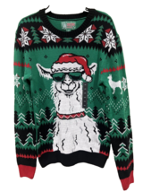 Ugly Christmas Sweater Mens Small Kitschy Lama Fair Isle Holiday Pullove... - $27.72