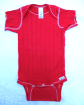 Gerber Red Onesies Baby Ribbed Underwear 19-26 lbs USA Vintage New without Tag - £7.09 GBP