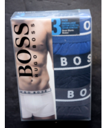 Hugo Boss Mens 3-Pack Multicolor Stretch Cotton Underwear Trunk Boxer Sh... - $24.73