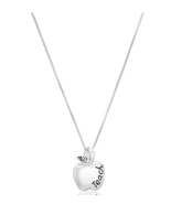 Sterling Silver &quot;To Teach Is To Touch Lives Forever&quot; Teacher Apple Penda... - $14.01